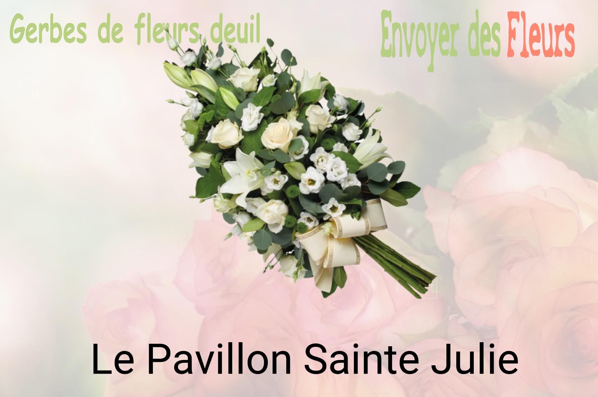 Gerbe de fleurs de deuil livrée à Le Pavillon-Sainte-Julie